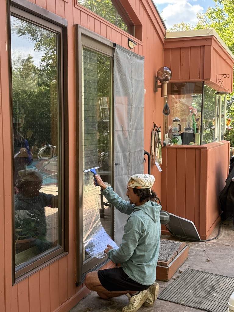 Bird Safe Windows installation in action