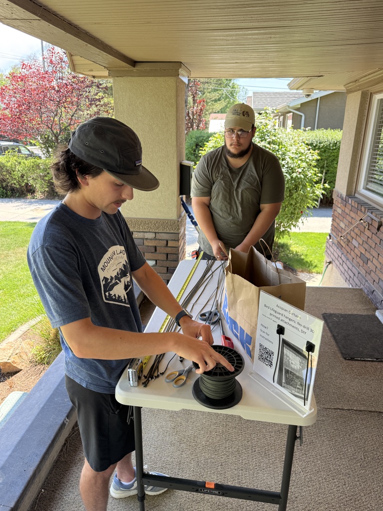 Bird Safe Windows installation in action